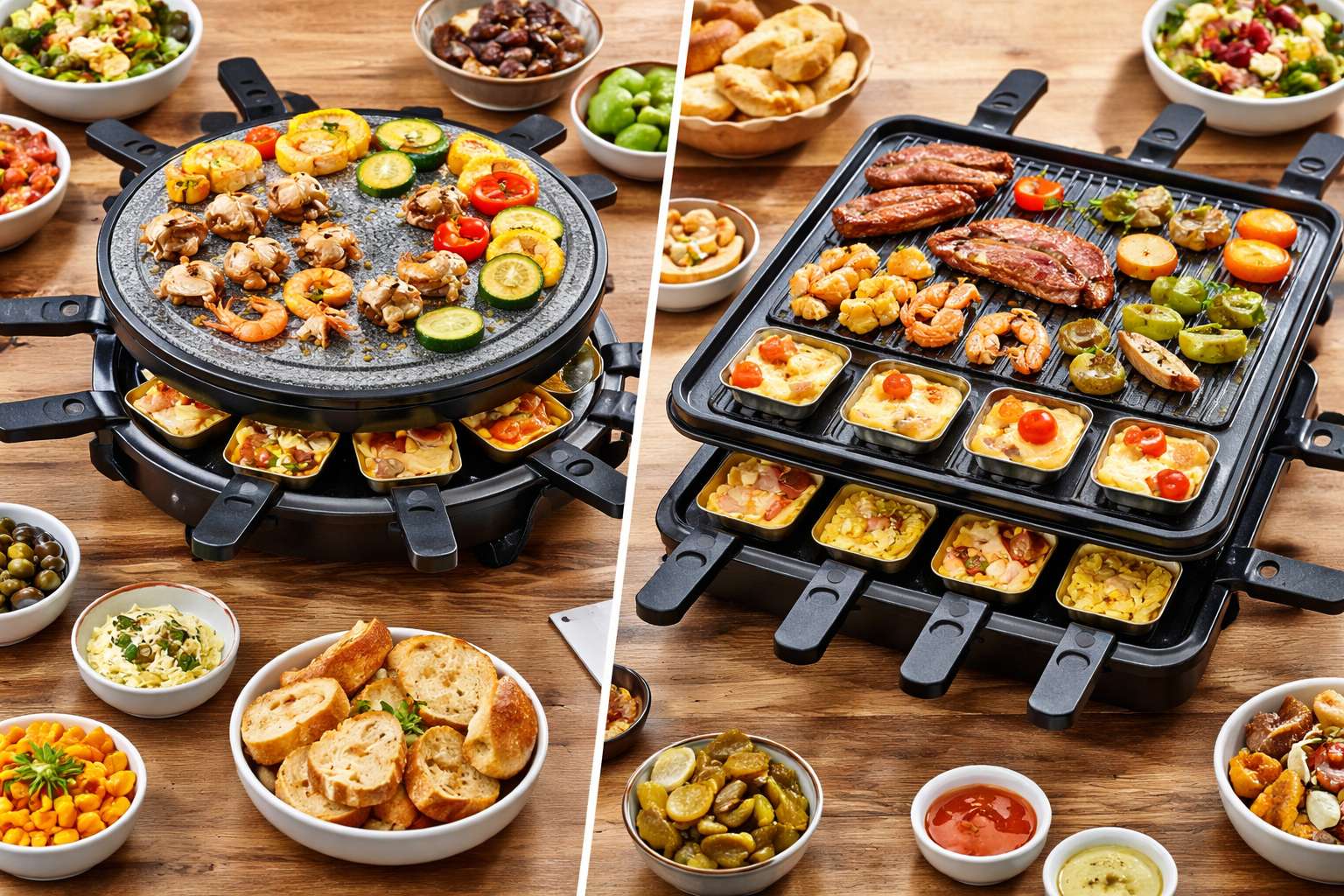 Raclette rund oder eckig – welche Form ist im Alltag besser?